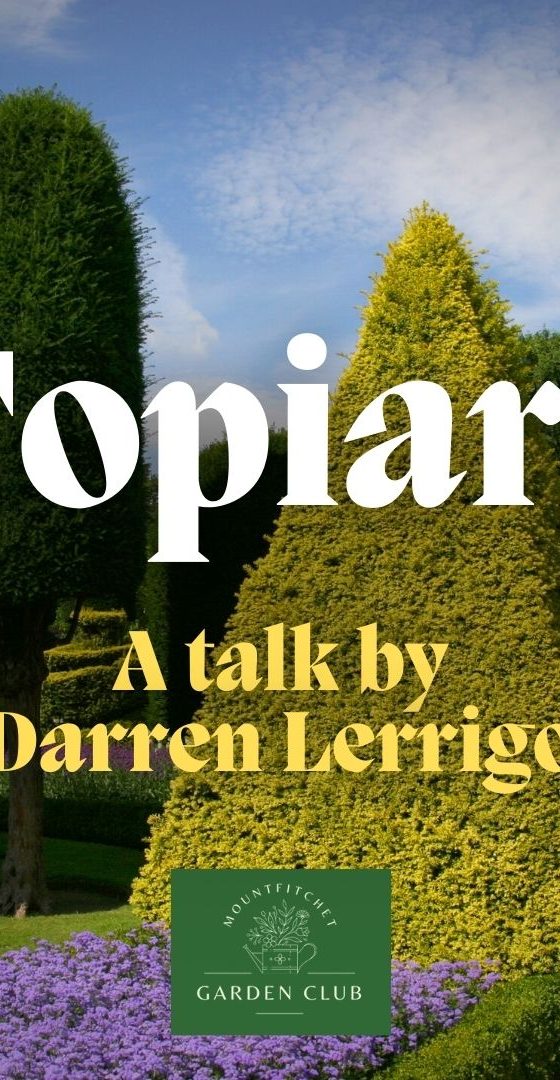 a talk about topiary by Darren Lerrigo